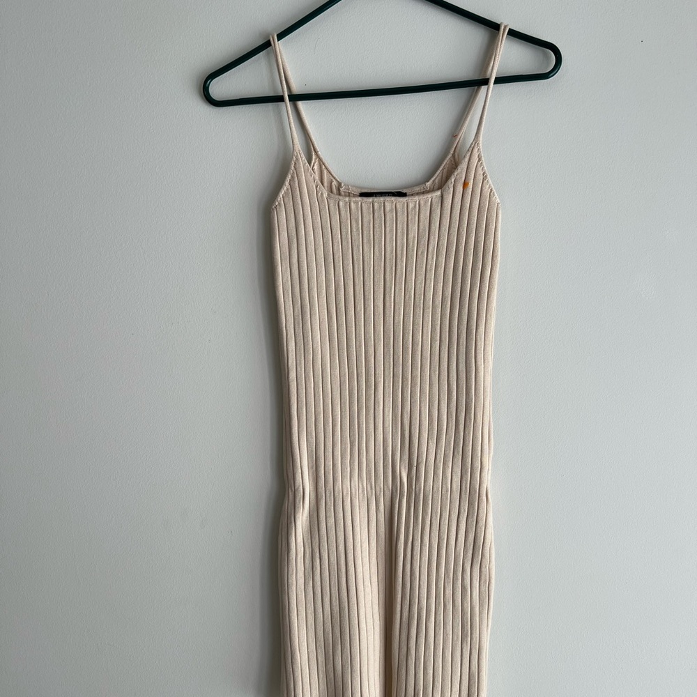Forever 21 Beige Ribbed Knit Top